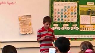 Brayden 3rd Grade Class Project Presentation