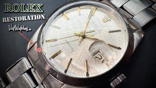 Restoration of a Rolex Oysterdate Precision 6694 - Rivet Oyster Stretch Repair