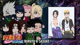 Friends Naruto React To Future // Boruto & Sasuke