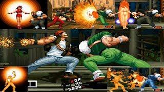 Brian Hyper Tackle Detener Poderes vs Todos los personajes KOF 98 Parte 1