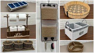 7 Diy Organizer/ Diy Rope Organizer/ Diy Basket/ Basket Organizer Diy/ منظم يدوي