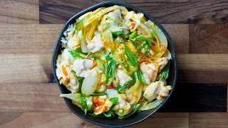 Oyakodon - Japanese Chicken & Egg Rice Bowl with Shaulan Steenson