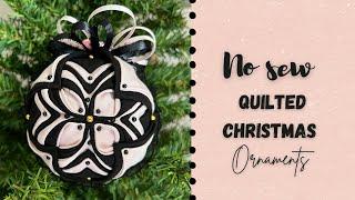 Quilted Christmas Ornament | No Sew