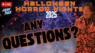 Questions Unanswered For HHN 2025 | Halloween Horror Nights 34 | Livestream Q&A