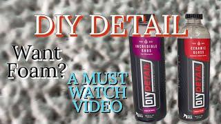 DIY DETAIL INCREDIBLE SUDS/ Amazing Shampoo/ Car Washing, Foam Cannon/ Auto Detailing/ Tesla