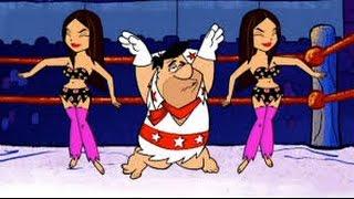 I Flintstones & WWE  Botte Da Orbi 2015 HD -  italiano cartoni animati