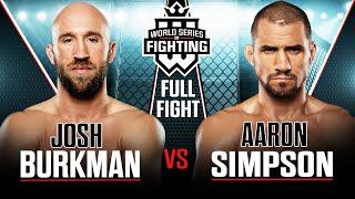 Josh Burkman vs Aaron Simpson | WSOF 2, 2013