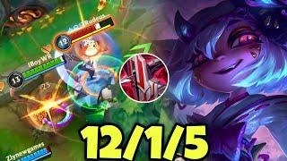 WILD RIFT ADC // THIS TRISTANA IS UNSTOPPABLE WITH THIS BUILD AND RUNES IN PATCH 6.1D GAMEPLAY!