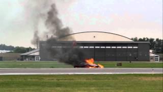 Pilot Bryan Jensen crashes his plane on a dangerous stunt at Kansas City air show