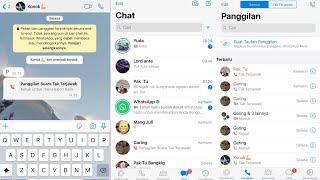 ubah tampilan WhatsApp android menjadi WhatsApp iPhone mudah banget