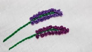 French Knot Stitch Floral Embroidery (Hand Embroidery Stitches)