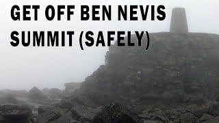 Get off Ben Nevis summit - safely