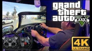 GTA 5 V PS4 Xbox X or PS5   Logitech G29 Wheel & Pedals   Grand Theft Auto V   How To Use A Wheel