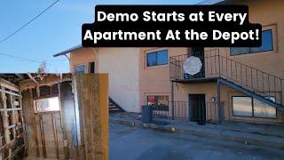 Demo Starts At all 8 Units at the Depot! How Bad is this Place?