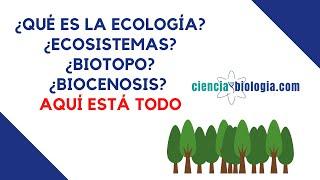 ¿Qué es la ECOLOGÍA? Definición de ecología, ecosistema, biotopo, etc.