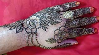 back hand# simple #mehndi #arabic mehndi design