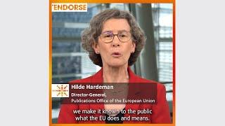 Join ENDORSE 2023! Message from Hilde Hardeman, Director-General, EU Publications Office.