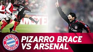 Claudio Pizarro Brace Against FC Arsenal | 2004/05 Champions League