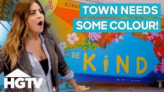 Alison Victoria And Joe Mazza Give A Colourful Upgrade For A Neighbourhood | Home Town Kickstart