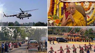 HH the Dalai Lama Safely Arrives in Bylakuppe to a Warm Reception