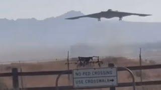 Stealth Bomber B-2 flying over Antelope Valley