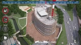 Animated 4d BIM model