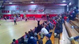 Mike Dimare goes crazy at basketball game