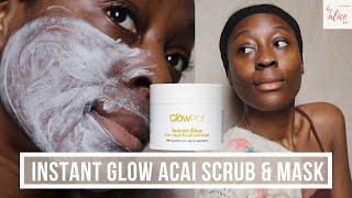 INSTANT GLOWY SKIN | THE GLOW POT ACAI SCRUB + MASK | byalicexo