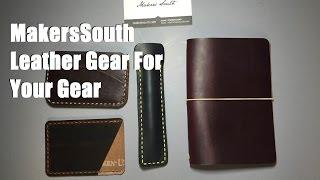 MakersSouth Premium Leather Gear, Wallets, Pen Sheath, Notepad Holder