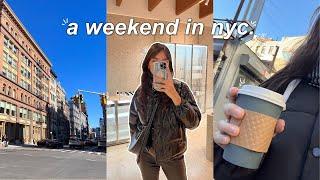 NYC  | pack with me, shopping, new food spots, + exploring