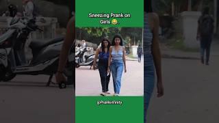 Sneezing Prank on cute girls #shorts