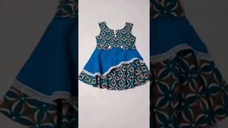 Beautiful 2layer Frock Design 2024 | Easy Cut & Simple Sew