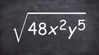 Simplify a radical expression with variables