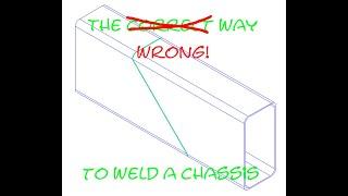 The correct way to make welded splice joints in chassis members