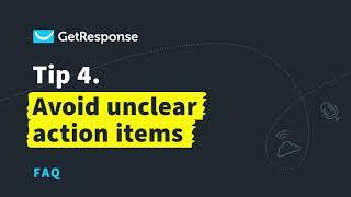 Email Design Tips: Avoid Unclear Action Items | GetResponse Email Marketing Webinar