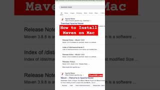  How to install maven on mac #mac #maven #coding #automationtesting