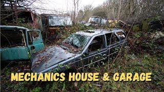 Mechanics House & Business Abandoned ,  Slowly Being Consumed by Nature ...