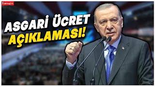 Erdoğan’dan çok konuşulacak asgari ücret açıklaması!