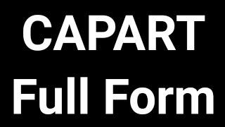 CAPART Full Form || CAPART || Full Form || CAPART Meaning