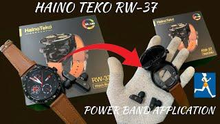 Haino teko Rw37 Bluetooth earbuds with smartwatch | haino teko latest smartwatch rw37 |powerband