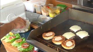 Hot Street Burger Food Truck In Taipei - Taiwanese Street Food 漢堡行動餐車 台灣街頭美食