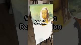 The process of painting a reproduction of Mona Lisa!  Day 1   #art #oilpainting #monalisa