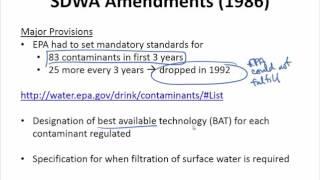 Safe Drinking Water Act - Part 1