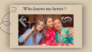 Who knows me better??? Siddhi or mumma @Salonidungarwal #challenge #fun #funnyvideo #sister #mom