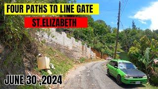 JAMAICA TOUR FOUR PATHS TO LINE GATE , ST .ELIZABETH #JAMAICA