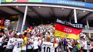  Deutsche Fans feiern 2-0 in Stuttgart | EURO 2024 | Cannstatter Kurve in Schwarz-Rot-Gold