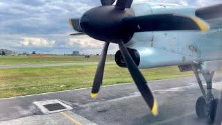 Air Canada Express Bombardier Q400 Propeller View Takeoff from Montréal Trudeau | YUL-YTZ