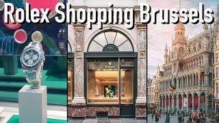 Rolex & Patek Watch Shopping in Brussels Belgium + city sightseeing tour