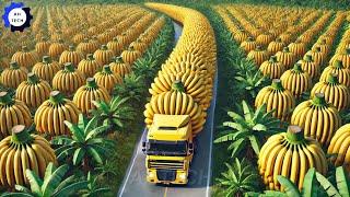 140 Most Satisfying Agriculture Technology: Harvest &Processing Billions of Bananas on Another Level