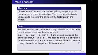 Fundamental Theorem of Arithmetic - Uniqueness